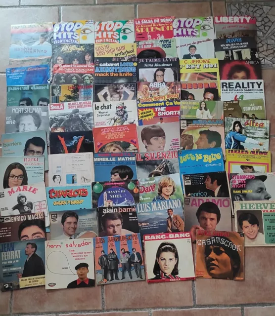 lot de vinyles 45 tours