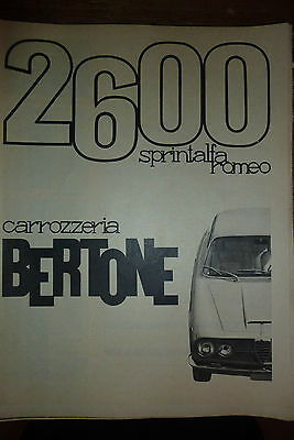 G813 1962 Advertising Pubblicità BERTONE 