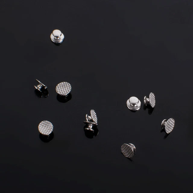 10pcs/Kit Dental Orthodontic bondable lingual button Mesh Round Base Dentist Use