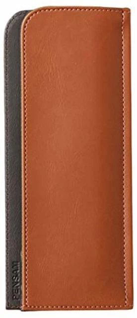 King Jim Pen Case Pensum Squeezing Pen Case Flat Brown F/S w/Tracking# Japan New