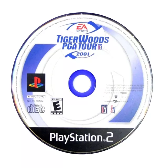 Tiger Woods PGA Tour 2001 Sony PlayStation 2 Disc Only