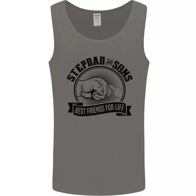 Stepdad & Sons Best Friends Fathers Day Mens Vest Tank Top