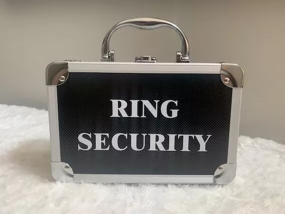 Ring Bearer Ring Security Case, Wedding Ring Case, Wedding Party, Ring Pillow