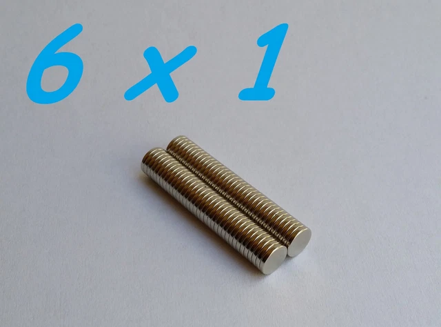 50 MAGNETI NEODIMIO 4X1 MM CALAMITA POTENTE FIMO CERAMICA MAGNETE - Foto 2