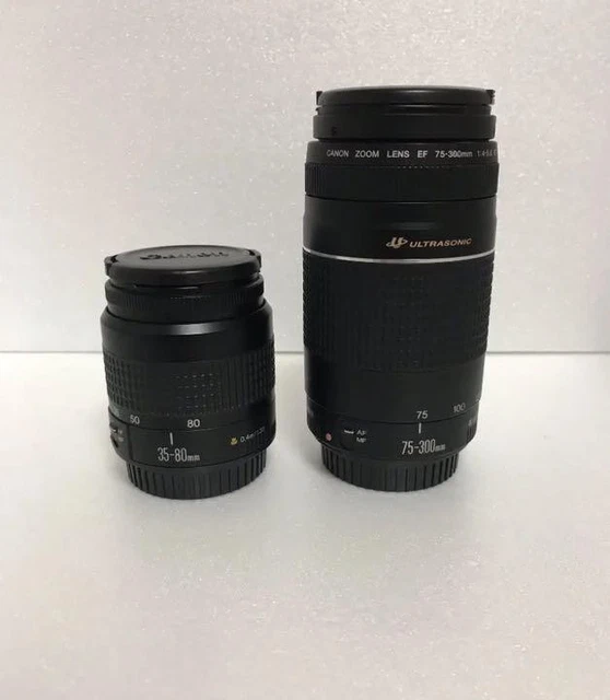 CANON EF 35-80MM & EF 75-300mm Lens Set, Excellent Condition