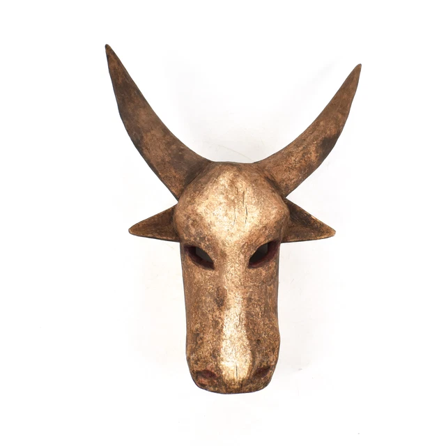Dogon Cow Mask Wood Horned Large Mali African Art