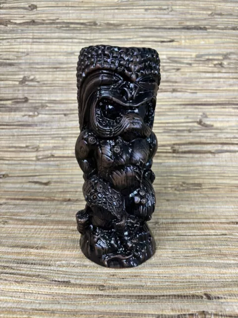 Tiki Mug Smuggler's Cove Dark Brown Kuhiko Crazy Al Evans Tiki Farm San Fran