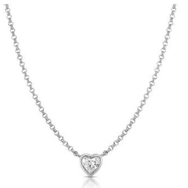 LIU JO LUXURY Women's Silver Steel Zircon Drop Pendant Necklace -... £29.78 - PicClick UK