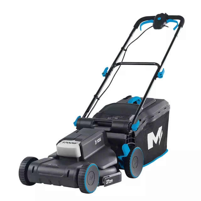MAC ALLISTER MLM1737 Corded Rotary Lawnmower 370mm Cutting Width Foldable  Handle £141.99 - PicClick UK