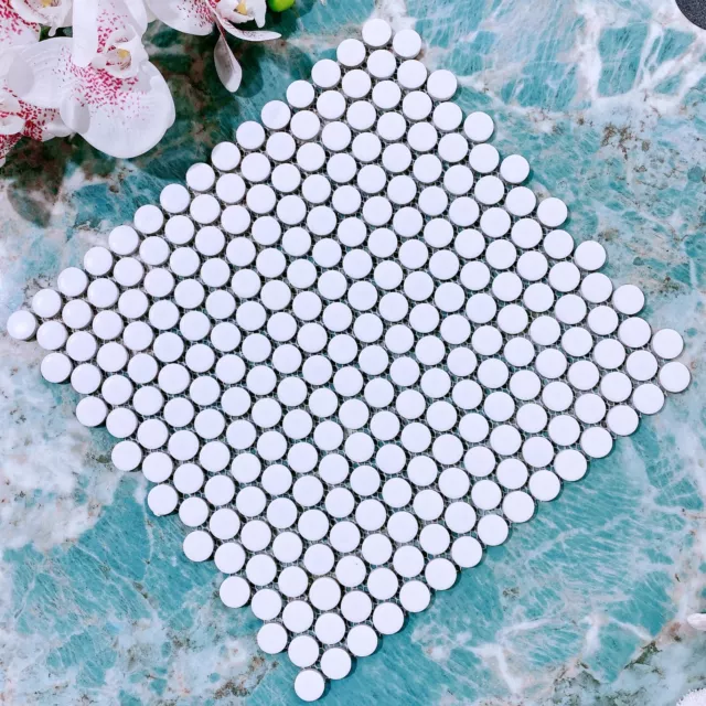 12"*12"HighQuality Ceramic Glossy/Matte Mosaic White Floor Wall Tile 10/20PCS