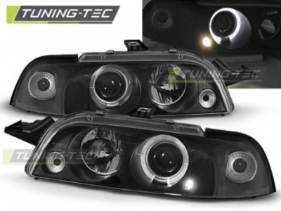 Sonar Coppia SET Fari Fanali Anteriori PUNTO 188 mk2 1999-2003 Anelli Angel Eyes 