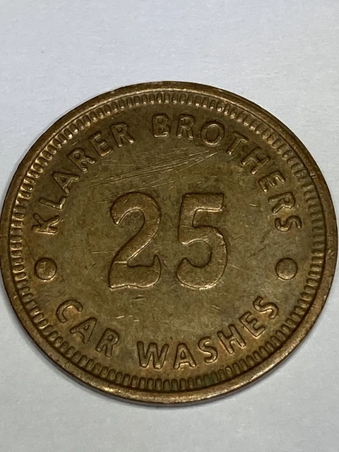 KLARER BROTHERS CAR WASH TOKEN SURPRISE ARIZONA OBSOLETE #qa1
