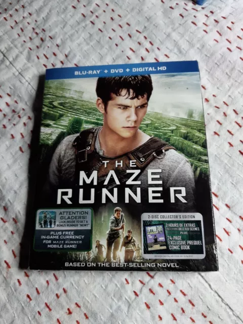 THE MAZE RUNNER. 2 DISC COLLECTORS EDITION.Bluray+DVD.Brand New,Sealed.RegA,1 US