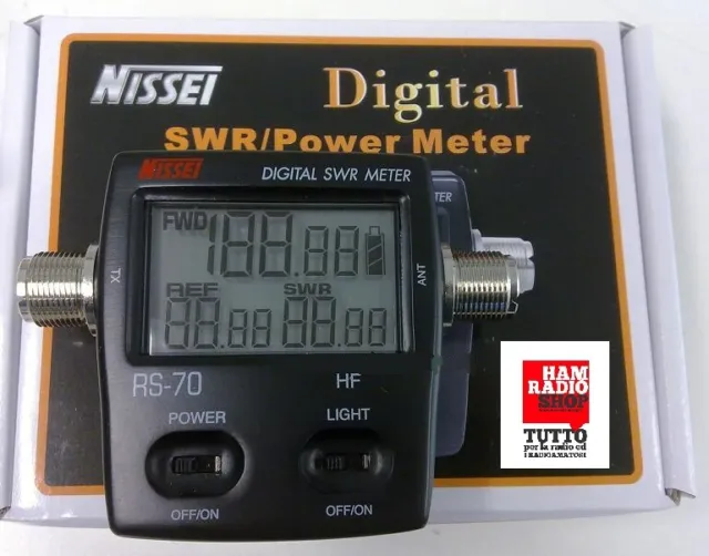 Nissei RS-70 Rosmetro Wattmetro digitale 1.6-125 MHz