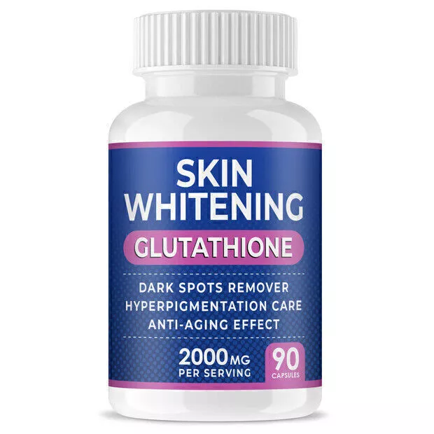 2024 New Skin Whitening Glutathione 2000mg, 90 capsules per serving