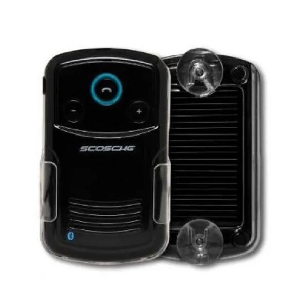 Scosche Solar Power Chargered Handfree Bluetooth Speakerphone w/Caller ID Black