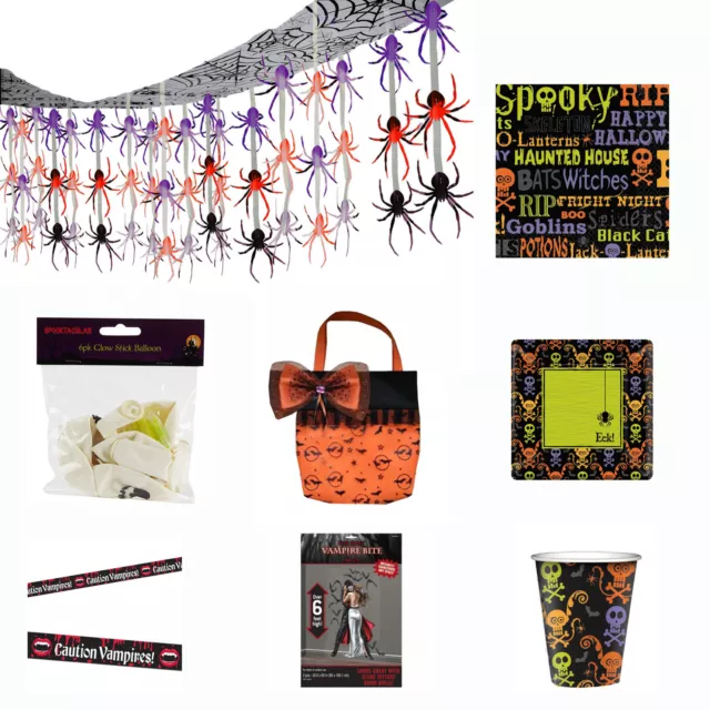 Happy Halloween Party Supplies Tableware and decorations- Accessories