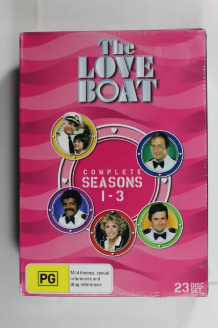 The Love Boat : Season 1 to 3 - 23 Disc Box Set Region 4 - New Palatially Open