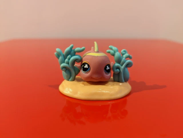 Figurine Littlest Pet Shop Hasbro – Poisson Clown Numéro 1213 – Édition Spéciale – Occasion