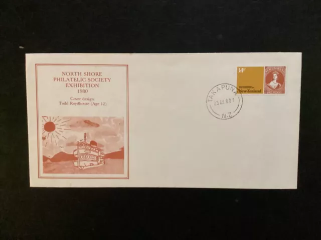 NZ  1980 North Shore Philatelic Society Exhibition Cover (NZF327)