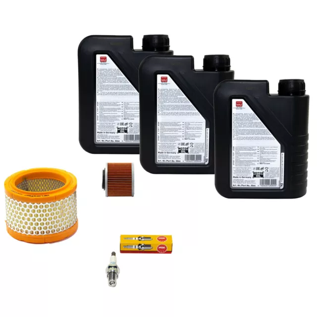 Mantenimiento Aceite 3L para Aprilia Pegaso 650 I.E 01-04 Kit Filtro Aire Bujía 3