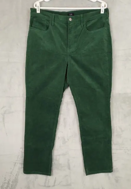 JCREW PANTS WOMENS Size 32 Tall Vintage Straight High Rise Crop Olive Green  £20.65 - PicClick UK