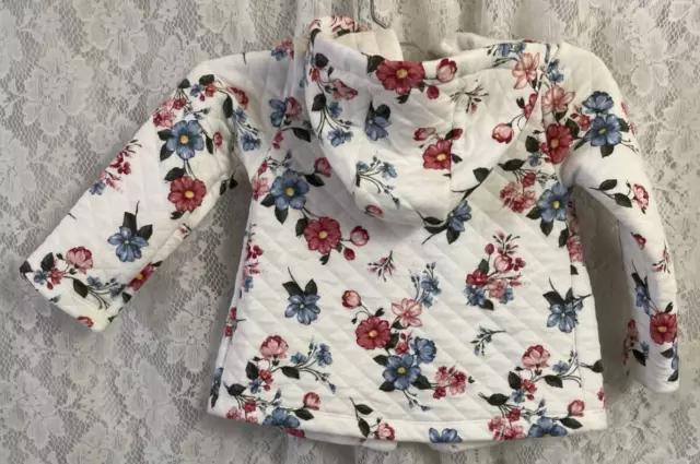 Toddler Baby Girl CARTERS 24 MONTH 2T Spring Floral Hoodie Jacket PO