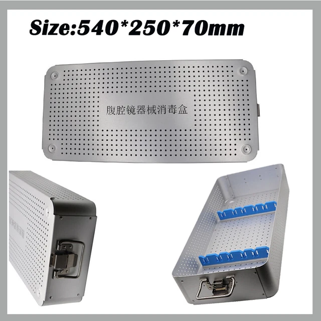 Laparoscopic Disinfection Boxes Sterilizer Tray Endoscope Surgery Instruments