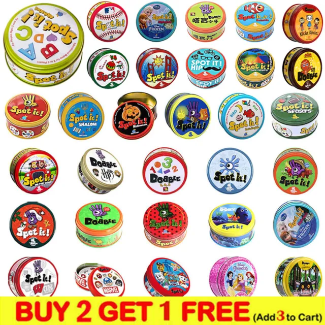 Dobble Classic Funny Family Game Card Gift for Kids Spot It Card Toy 51 Type Hot