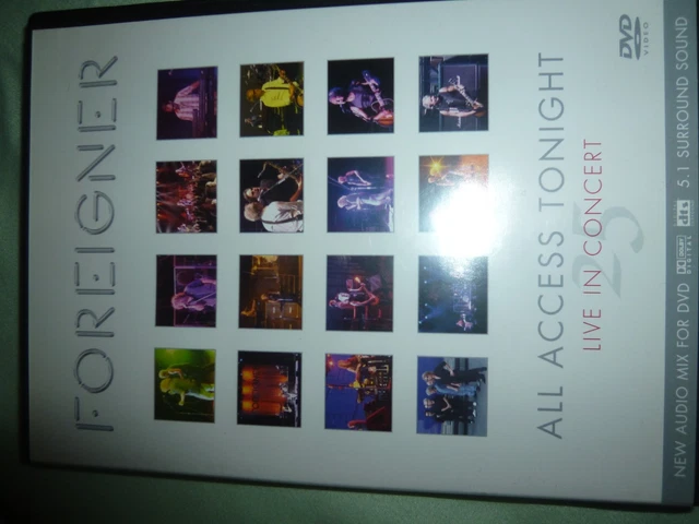 FOREIGNER-ALL ACCESS TONIGHT-LIVE in Concert (DVD) $20.47