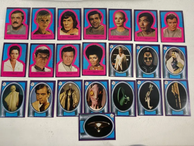 Star Trek 1979 The Motion Picture Complete (22) Trading Card Sticker Set