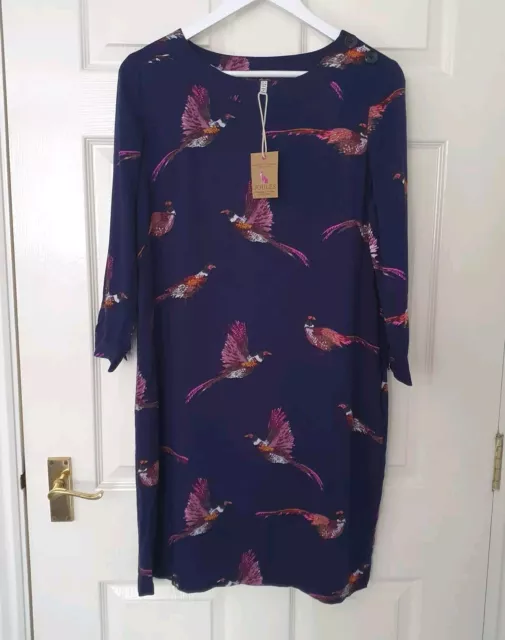 JOULES DAISY PHEASANT Dress Navy Purplee Size 12 New With Tags TINY DEFECT 38.00 PicClick UK