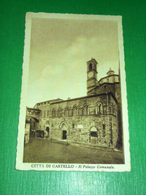 Cartolina Città di Castello Il Palazzo Comunale 1938 