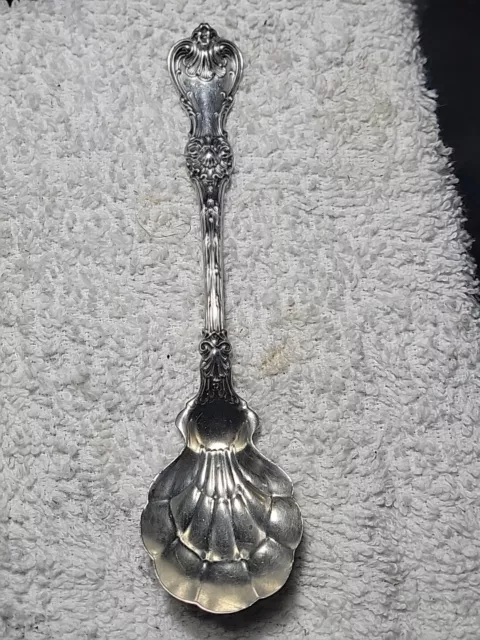 Antique .925 Sterling Silver.WHITING KING EDWARD 1901 Shell Spoon. Beautiful.