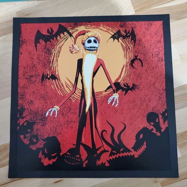 DISNEYS TIM BURTONS Nightmare Before Christmas Jack Matted Picture Wall ...