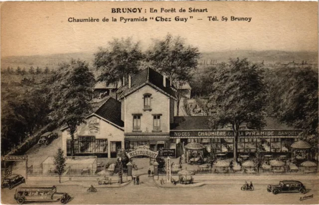 CPA Brunoy Chaumiere de la Pyramide Chez Guy FRANCE (1370478)