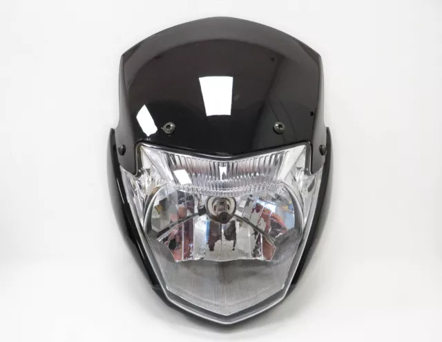 Headlight With Top Fairing Screen Black For Yamaha YBR 125 2014-2017