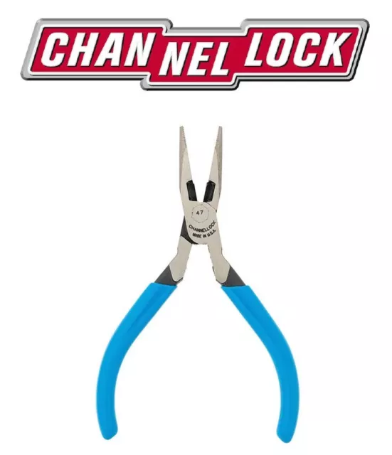 Channellock 47 Little Champ 120mm (4-3/4") Needle Long Nose Small Mini Pliers