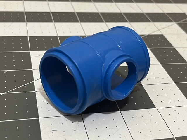 Vintage Fisher Price Little People Blue Tube Part Sesame Street Club House #937
