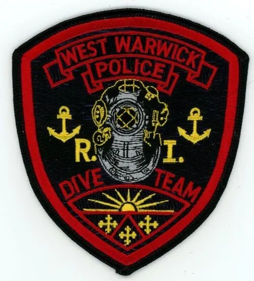 Rhode Island Ri West Warwick Police Dive Team Nice Shoulder Patch Sheriff
