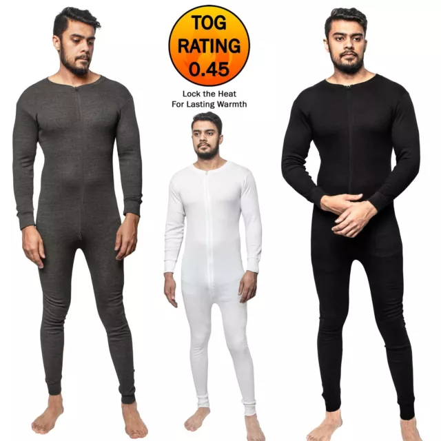 Mens Thermal All In One Suit Underwear Set Baselayer Zip Body Ski Camouflage