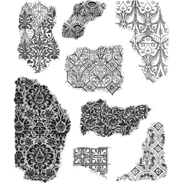 Tim Holtz Stampers Anonymous Cling Stamps -Fragments