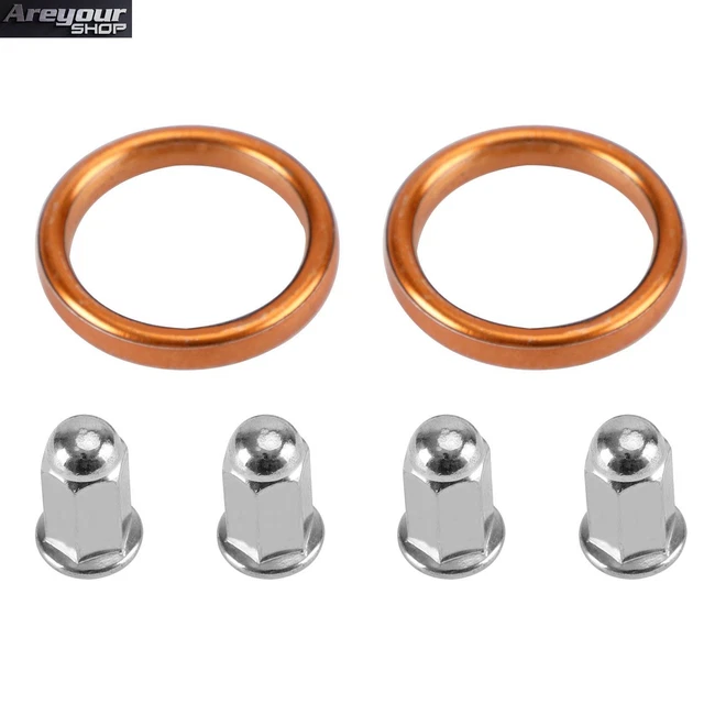 Exhaust Gaskets Nut Kit For HONDA TRX400EX TRX400X 2x4 99-14 ATC350 TRX350 85-89