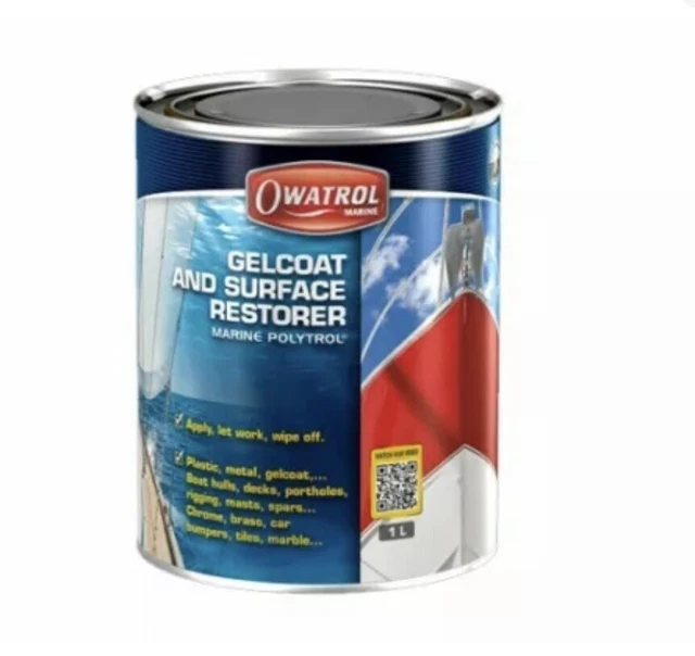 Rénovateur Gelcoat Marine Polytrol 1L - Restaure Et Protège Les Coques De Bateau, Plastiques, Métaux