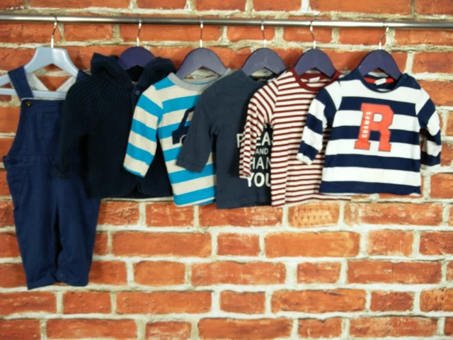 Baby Boy Bundle Age 3-6 Months Next H&M M&S Dungarees Cardigan Top T-Shirt 68Cm