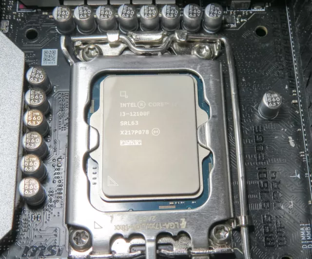 Intel Core i3-12100F Processor (4.3 GHz, 4 Cores, LGA 1700) + Stock Cooler