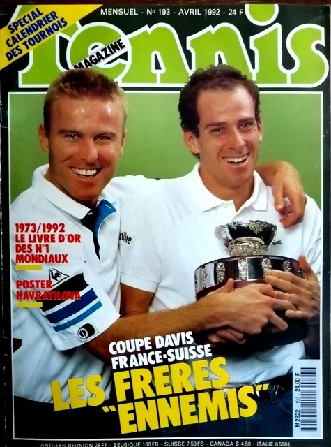 Tennis Magazine N°289 – Avril 2000 – Numéro Souvenir – État Très Bon