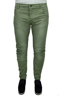 Pantaloni uomo Diamond invernali marrone slim fit denim jeans cotone da 42 a 54 