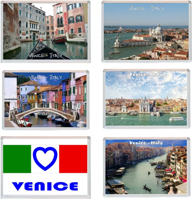 Various Venice - Italy - 96 x 67mm Jumbo Fridge Magnet - Present Gift Souvenir