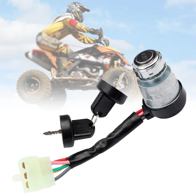 US Motorcycle Ignition Switch Key 5 Wire Start On Off For 4 Stroke 50-150cc ATV